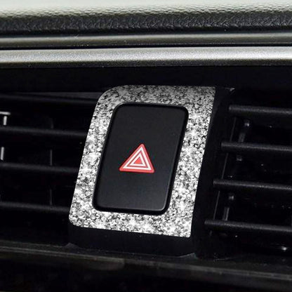 For Honda Civic 2016-2019 Car Warning Light Frame Diamond Decorative Sticker, Right-hand Drive by buy2fix