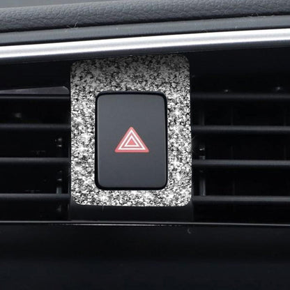 For Honda Civic 2016-2019 Car Warning Light Frame Diamond Decorative Sticker, Right-hand Drive by buy2fix