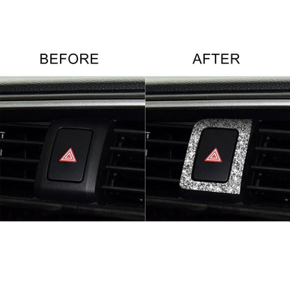 For Honda Civic 2016-2019 Car Warning Light Frame Diamond Decorative Sticker, Right-hand Drive by buy2fix