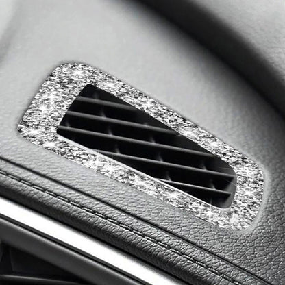 For Honda Civic 2016-2019 Car Instrument Air Outlets Diamond Decorative Sticker, Left-hand Drive by buy2fix