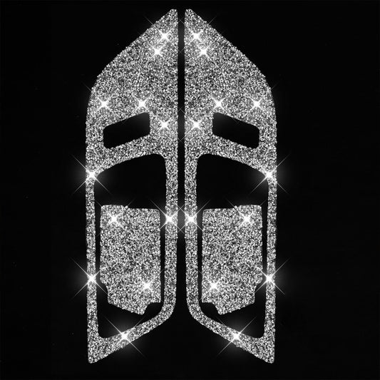 For Ford Mustang 2015-2020 4pcs Car Door Inner Handle Panel Diamond Decoration Sticker, Left and Right Drive by buy2fix