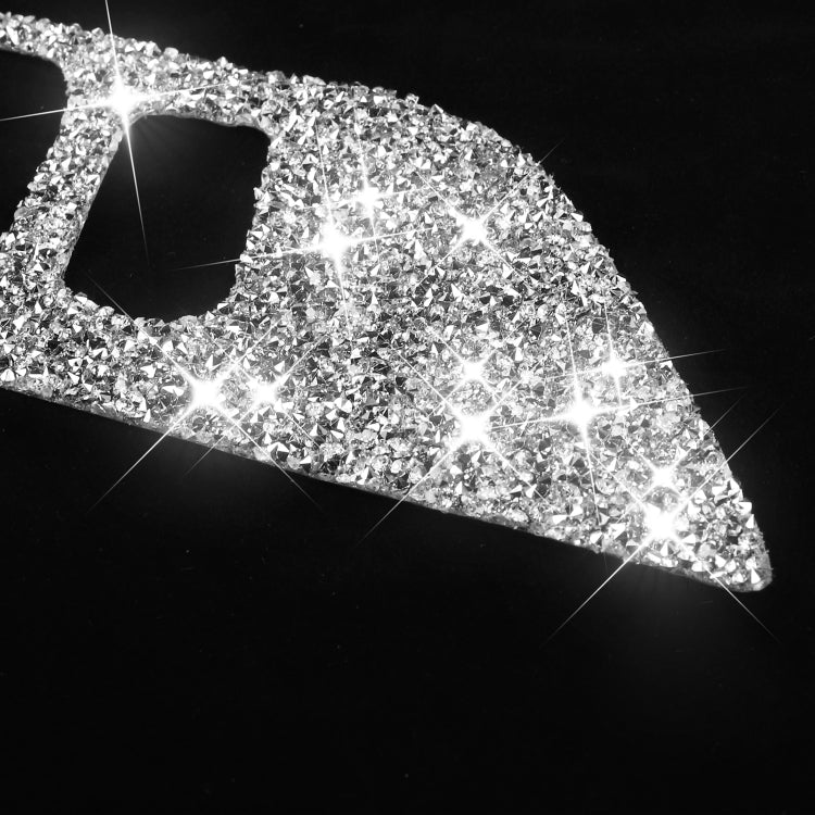 For Ford Mustang 2015-2020 4pcs Car Door Inner Handle Panel Diamond Decoration Sticker, Left and Right Drive by buy2fix