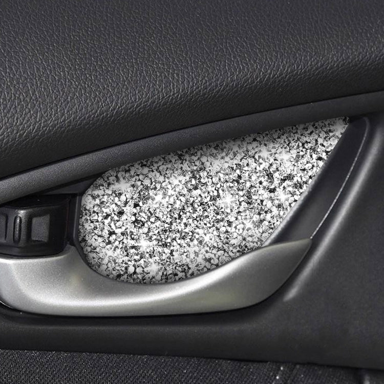 For Honda Civic 2016-2019 Car Inside Door Bowl Diamond Decorative Sticker, Left and Right Drive by buy2fix