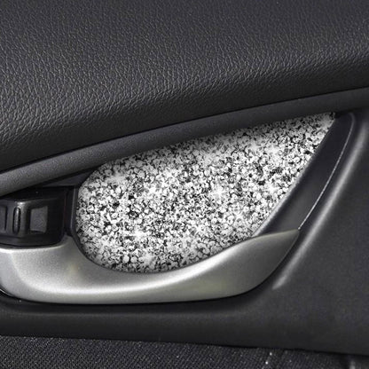 For Honda Civic 2016-2019 Car Inside Door Bowl Diamond Decorative Sticker, Left and Right Drive by buy2fix