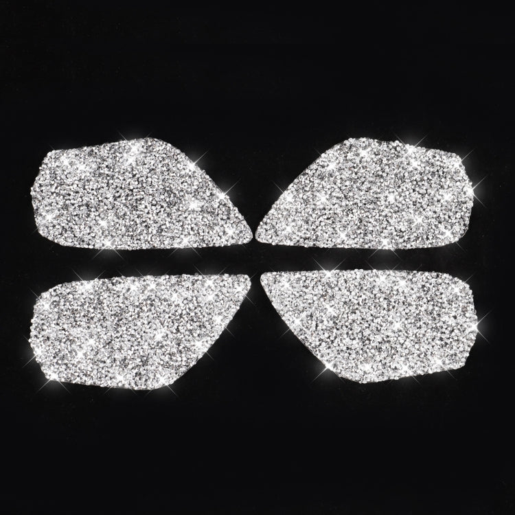 For Honda Civic 2016-2019 Car Inside Door Bowl Diamond Decorative Sticker, Left and Right Drive by buy2fix