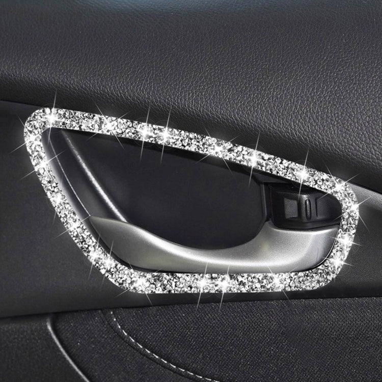 For Honda Civic 2016-2019 Car Inside Door Bowl Frame Diamond Decorative Sticker, Left and Right Drive by buy2fix