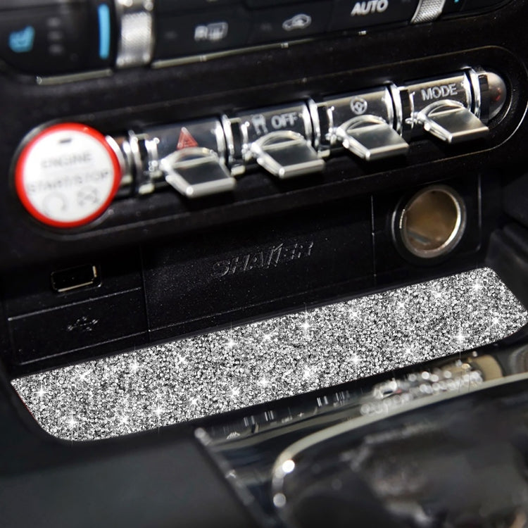 For Ford Mustang 2015-2020 Car Water Cup Holder Upper Diamond Decoration Sticker, Left and Right Drive by buy2fix