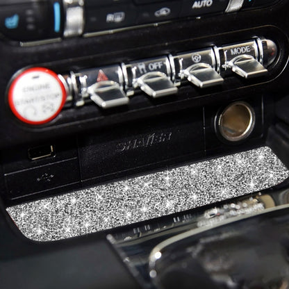 For Ford Mustang 2015-2020 Car Water Cup Holder Upper Diamond Decoration Sticker, Left and Right Drive by buy2fix