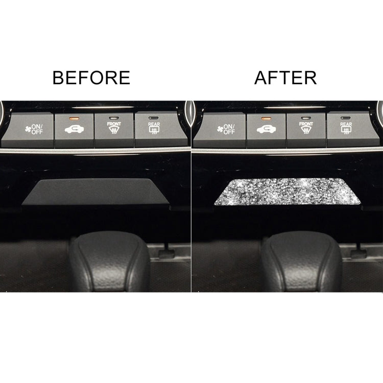 For Honda Civic 2016-2019 Car Storage Compartment Diamond Decorative Sticker, Left and Right Drive by buy2fix