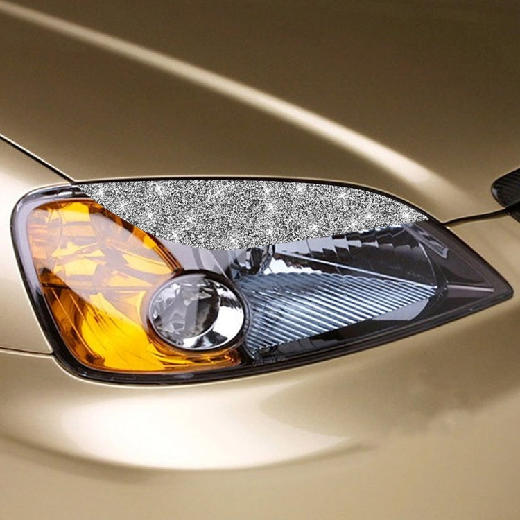 For Honda Civic 2001-2003 Car Light Eyebrow Diamond Decorative Sticker, Left and Right Drive by buy2fix