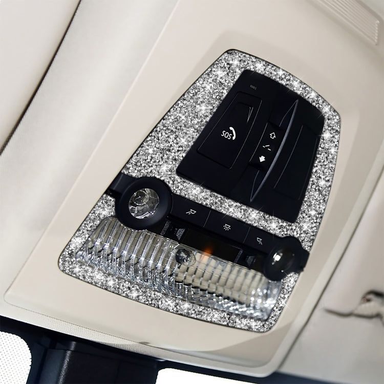 For BMW F10 5 Series 2011-2017 Car Reading Light Panel Diamond Decorative Sticker, Left and Right Drive by buy2fix