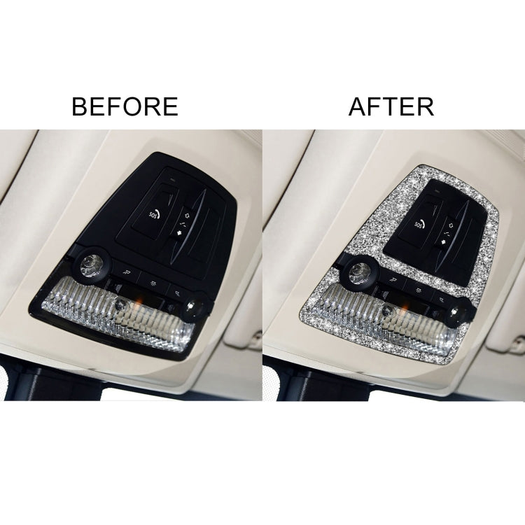 For BMW F10 5 Series 2011-2017 Car Reading Light Panel Diamond Decorative Sticker, Left and Right Drive by buy2fix