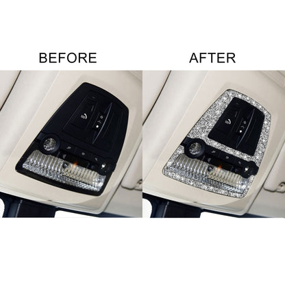 For BMW F10 5 Series 2011-2017 Car Reading Light Panel Diamond Decorative Sticker, Left and Right Drive by buy2fix