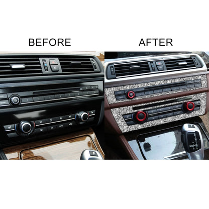 For BMW F10 5 Series 2011-2017 Car CD Panel Diamond Decorative Sticker, Left and Right Drive by buy2fix