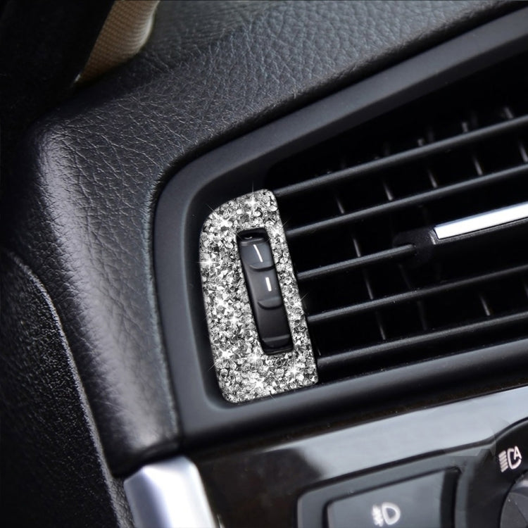 For BMW F10 5 Series 2011-2017 Car Air Outlets Diamond Decorative Sticker, Left and Right Drive by buy2fix