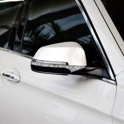 For BMW F10 5 Series 2011-2017 Car Rearview Mirror Anti-collision Diamond Decorative Sticker, Left and Right Drive by buy2fix