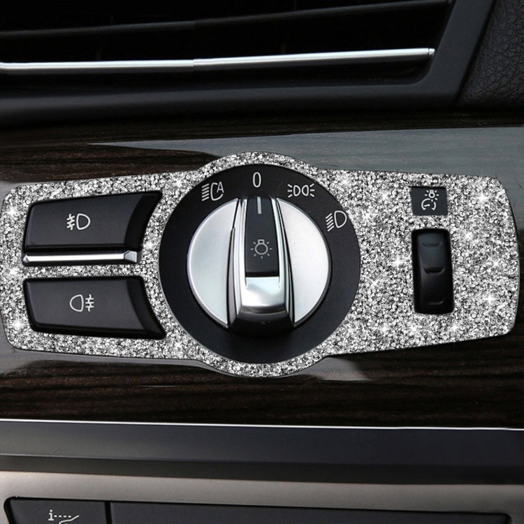 For BMW F10 Car Headlight Switch Diamond Decorative Sticker, Left and Right Drive by buy2fix