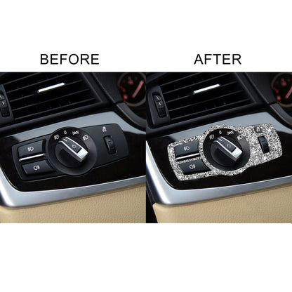 For BMW F10 Car Headlight Switch Diamond Decorative Sticker, Left and Right Drive by buy2fix
