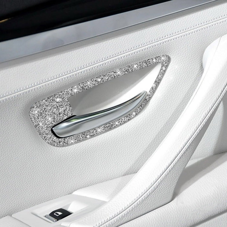 For BMW F10 5 Series 2011-2017 Car Door Handle Frame Diamond Decorative Sticker, Left and Right Drive by buy2fix