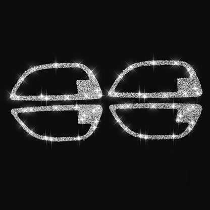 For BMW F10 5 Series 2011-2017 Car Door Handle Frame Diamond Decorative Sticker, Left and Right Drive by buy2fix