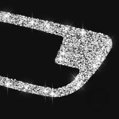 For BMW F10 5 Series 2011-2017 Car Door Handle Frame Diamond Decorative Sticker, Left and Right Drive by buy2fix