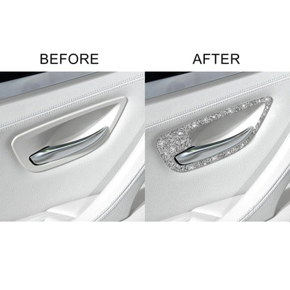 For BMW F10 5 Series 2011-2017 Car Door Handle Frame Diamond Decorative Sticker, Left and Right Drive by buy2fix