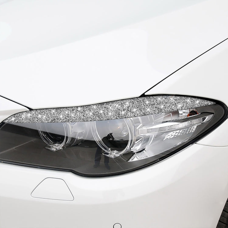 For BMW F10 5 Series 2010-2013 Car Light Eyebrow Diamond Decorative Sticker, Left and Right Drive by buy2fix