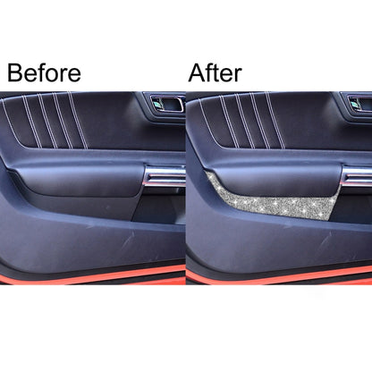 For Ford Mustang 2015-2020 Car Front Door Panel Diamond Decoration Sticker, Left and Right Drive by buy2fix