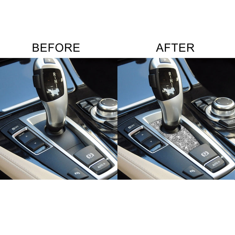 For BMW 5 Series GT X3 X4 2009-2016 Car Gear Handle Below Diamond Decorative Sticker, Left-hand Drive by buy2fix