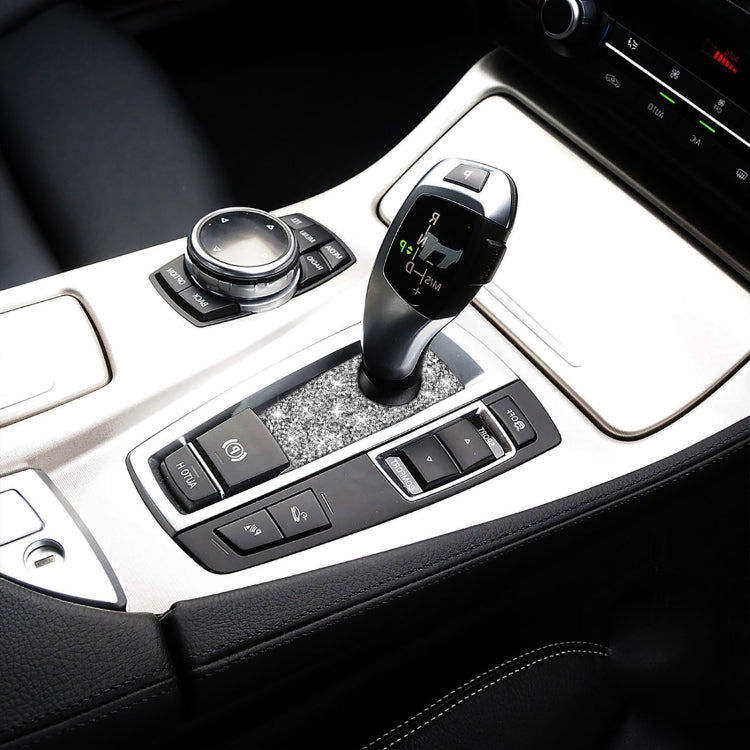 For BMW 5 Series GT X3 X4 2009-2016 Car Gear Handle Below Diamond Decorative Sticker, Right-hand Drive by buy2fix