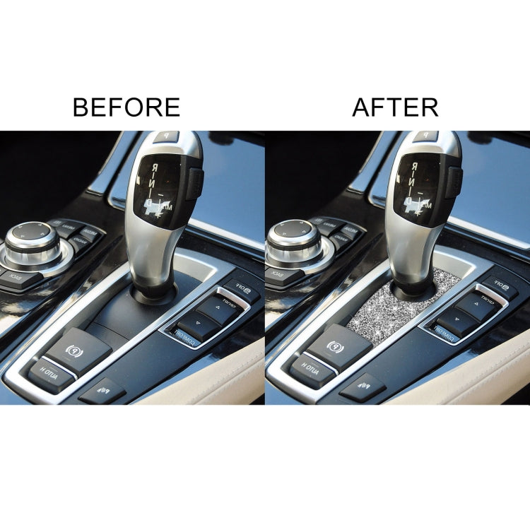 For BMW 5 Series GT X3 X4 2009-2016 Car Gear Handle Below Diamond Decorative Sticker, Right-hand Drive by buy2fix