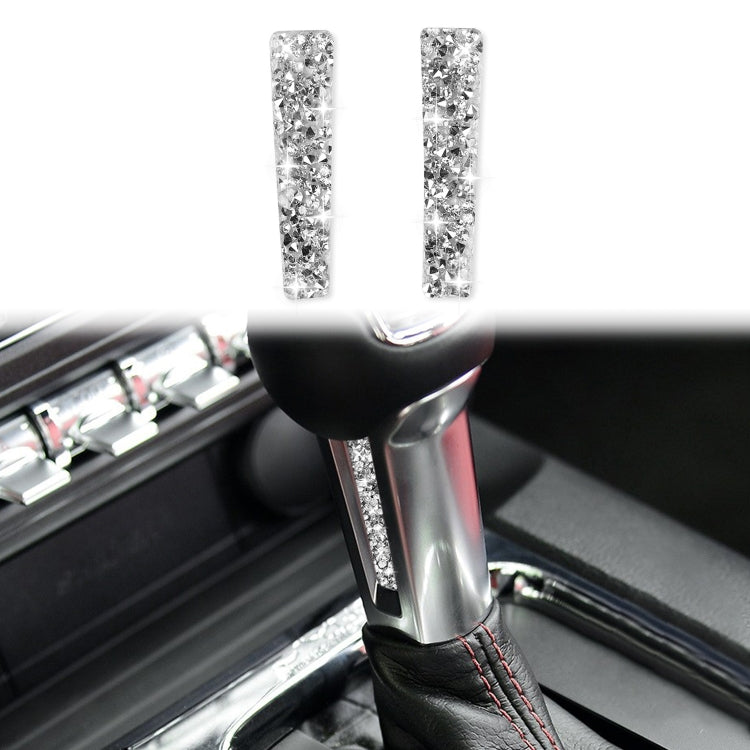 For Ford Mustang 2015-2020 Car Gear Handle Side Diamond Decoration Sticker, Left and Right Drive by buy2fix