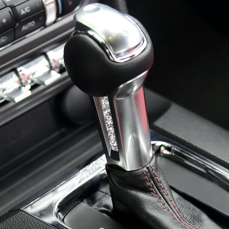 For Ford Mustang 2015-2020 Car Gear Handle Side Diamond Decoration Sticker, Left and Right Drive by buy2fix