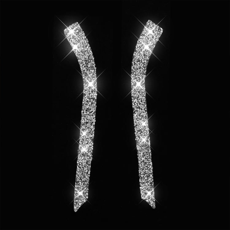 For Ford Mustang 2015-2020 Car Window Lift Side Diamond Decoration Sticker, Left and Right Drive by buy2fix