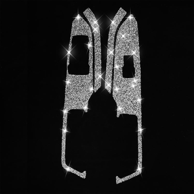 For Ford Mustang 2015-2020 4pcs Car Window Lift Panel Diamond Decoration Sticker, Left Drive by buy2fix