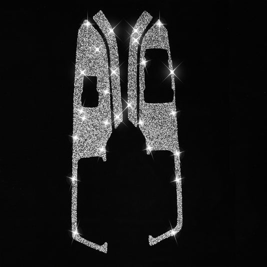 For Ford Mustang 2015-2020 4pcs Car Window Lift Panel Diamond Decoration Sticker, Right Drive by buy2fix