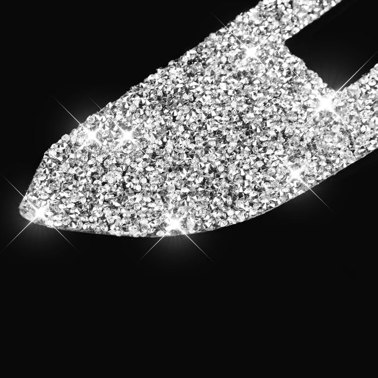 For Ford Mustang 2015-2020 4pcs Car Window Lift Panel Diamond Decoration Sticker, Right Drive by buy2fix