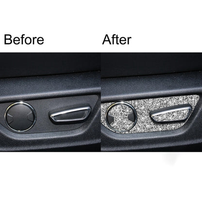 For Ford Mustang 2015-2020 Car Seat Adjustment Button Diamond Decoration Sticker, Right Drive by buy2fix