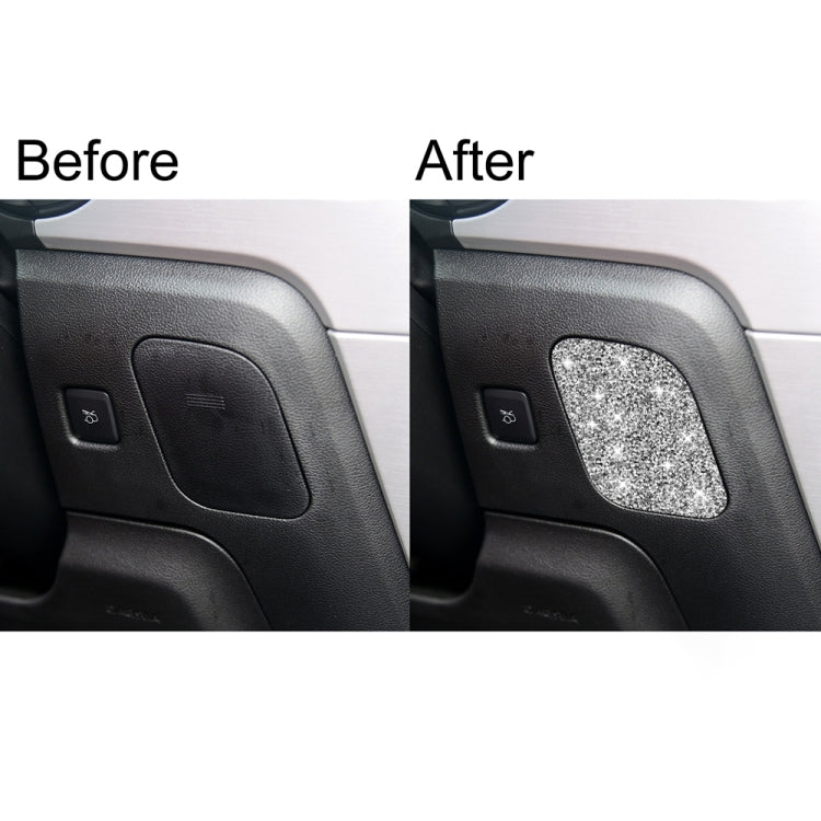 For Ford Mustang 2015-2020 Car Driver Seat Storage Box Diamond Decoration Sticker, Right Drive by buy2fix