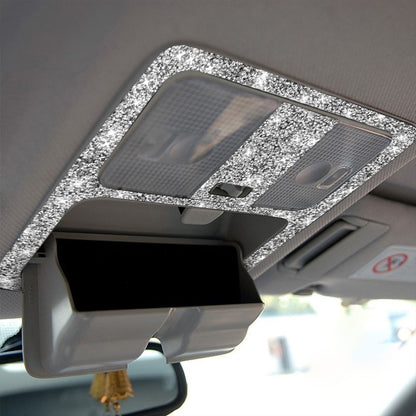 For Nissan 350Z 2003-2009 Car Reading Light Diamond Decorative Sticker,Left and Right Drive Universal by buy2fix