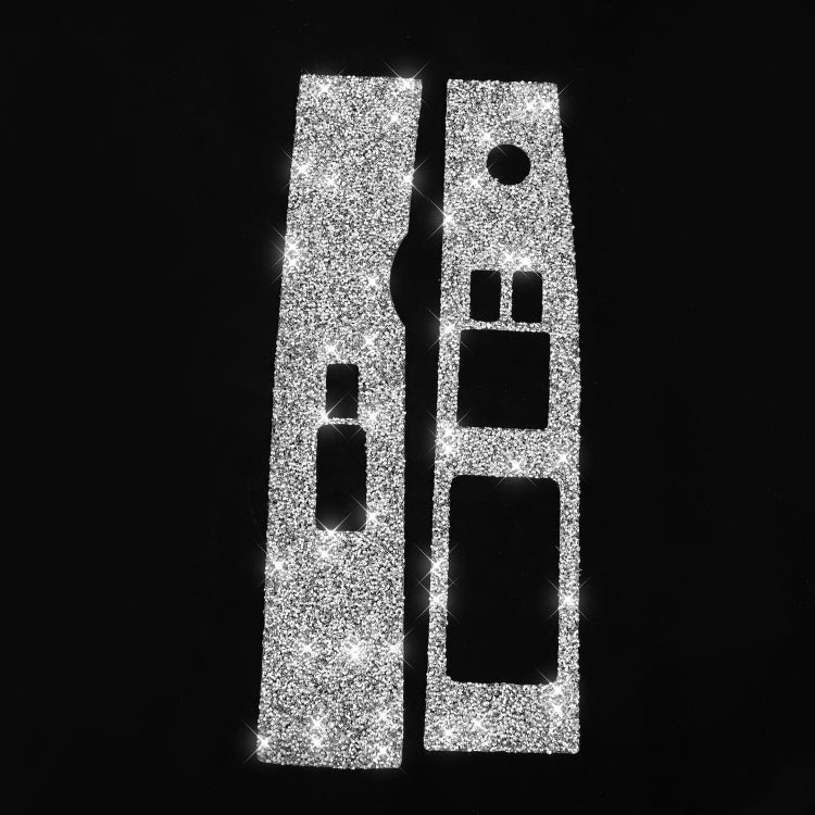 For Nissan 350Z 2003-2009 2pcs Car Glass Lift Diamond Decorative Sticker, Right Drive by buy2fix