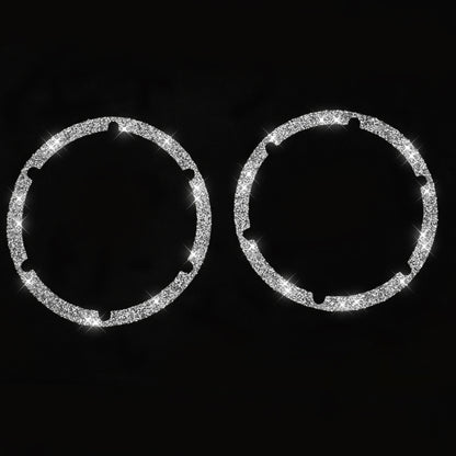 For Nissan 350Z 2003-2009 Car DVD Player Diamond Decorative Sticker,Left and Right Drive Universal by buy2fix