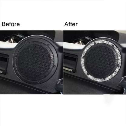 For Nissan 350Z 2003-2009 Car DVD Player Diamond Decorative Sticker,Left and Right Drive Universal by buy2fix
