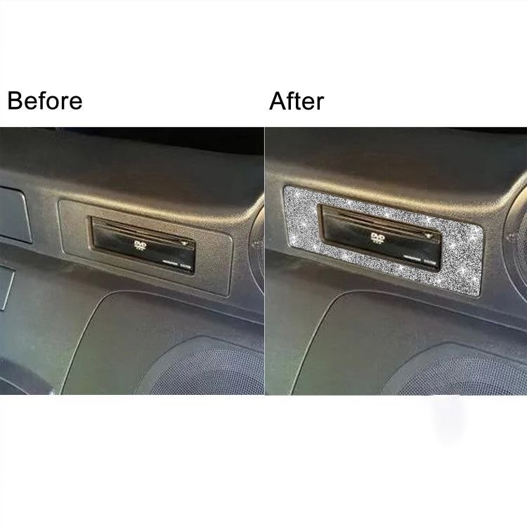 For Nissan 350Z 2003-2009 Car DVD Player Diamond Decorative Sticker,Left and Right Drive Universal by buy2fix