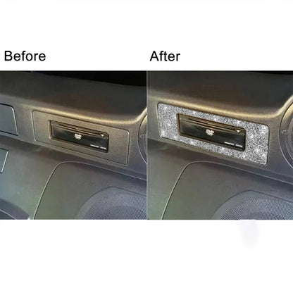 For Nissan 350Z 2003-2009 Car DVD Player Diamond Decorative Sticker,Left and Right Drive Universal by buy2fix