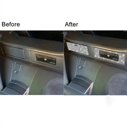 For Nissan 350Z 2003-2009 Car DVD Storage Box Diamond Decorative Sticker,Left and Right Drive Universal by buy2fix