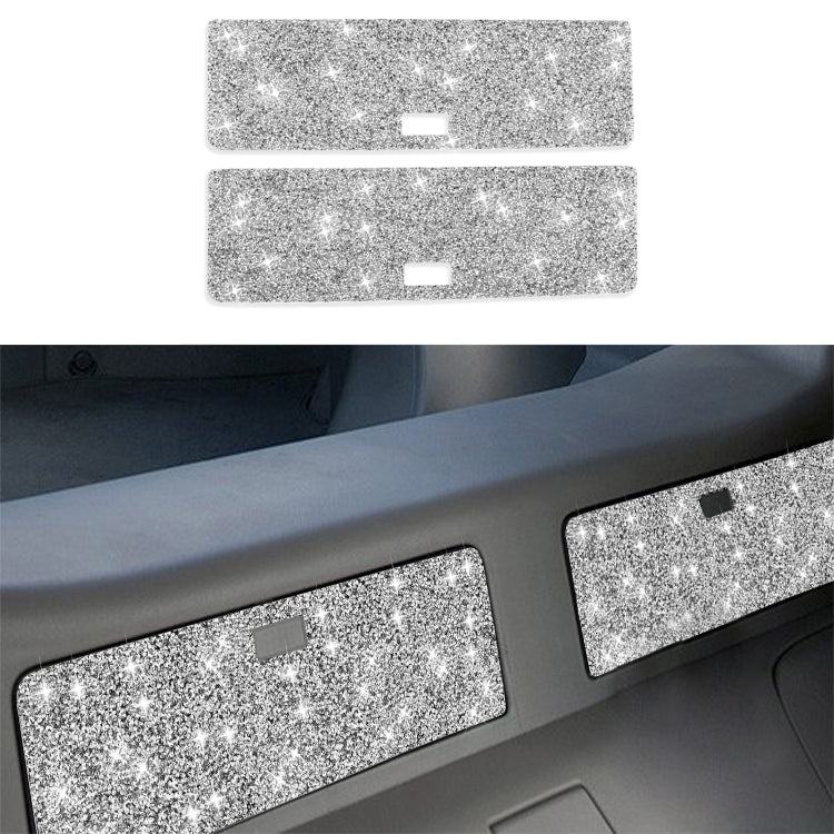 For Nissan 350Z 2003-2009 2pcs Car Storage Box Diamond Decorative Sticker,Left and Right Drive Universal by buy2fix
