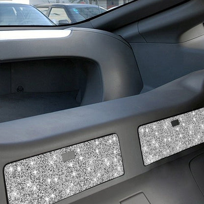 For Nissan 350Z 2003-2009 2pcs Car Storage Box Diamond Decorative Sticker,Left and Right Drive Universal by buy2fix