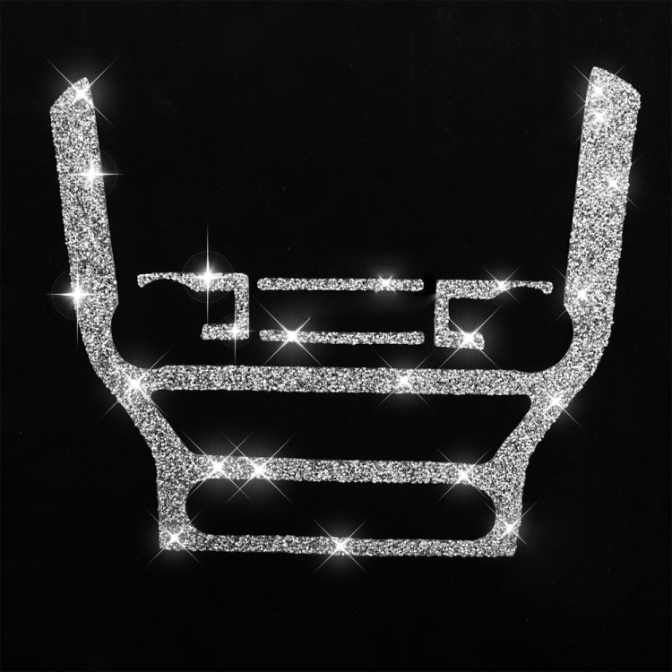 For Ford Mustang 2015-2020 Car Central Control CD Frame Diamond Decoration Sticker, Left and Right Drive by buy2fix