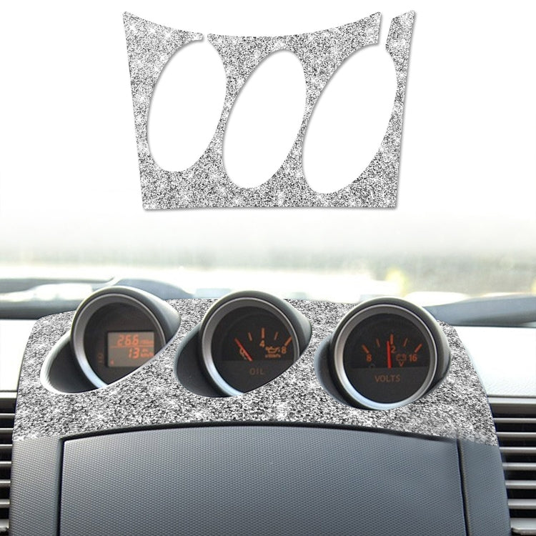 For Nissan 350Z 2003-2009 Car Radio Air Conditioner Console Diamond Decorative Sticker, Left Drive by buy2fix